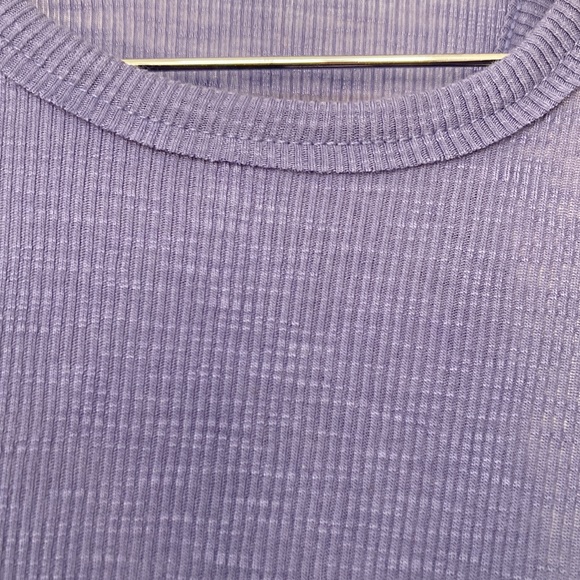 Free People Intimately Iris Purple Ribbed Racer Back Tank size small - Picture 3 of 6